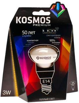 Лампа Космос LED 3Вт R39 E14 230v 3000K