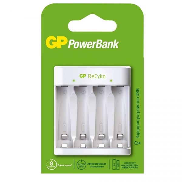 Сетевое зарядное устройство GP PowerBank E411-2CRB1